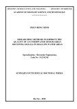 Summary of Technical Doctoral thesis: Researching methods to improve the quality of an underwater sensor array receiving signals in shallow water areas