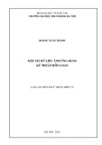 Luận án Tiến sĩ Kỹ thuật Điện tử: Mật mã dữ liệu ảnh ứng dụng kỹ thuật hỗn loạn