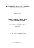 Tóm tắt luận án Tiến sĩ Kỹ thuật: Nghiên cứu và phát triển hệ thống năng lượng điện mặt trời