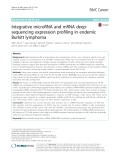 Integrative microRNA and mRNA deepsequencing expression profiling in endemic Burkitt lymphoma