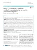 CCL5-CCR5 interactions modulate metabolic events during tumor onset to promote tumorigenesis
