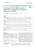 Prevalence of ESR1 E380Q mutation in tumor tissue and plasma from Japanese breast cancer patients