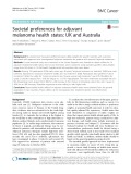 Societal preferences for adjuvant melanoma health states: UK and Australia
