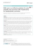 RAM score is an effective predictor for early mortality and recurrence after hepatectomy for hepatocellular carcinoma