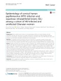 Epidemiology of cervical human papillomavirus (HPV) infection and squamous intraepithelial lesions (SIL) among a cohort of HIV-infected and uninfected Ghanaian women
