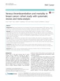 Venous thromboembolism and mortality in breast cancer: Cohort study with systematic review and meta-analysis