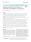 Potential mechanisms of resistance to venetoclax and strategies to circumvent it