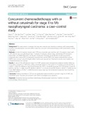 Concurrent chemoradiotherapy with or without cetuximab for stage II to IVb nasopharyngeal carcinoma: A case–control study
