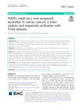 PODXL might be a new prognostic biomarker in various cancers: A metaanalysis and sequential verification with TCGA datasets