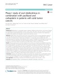 Phase I study of oral ridaforolimus in combination with paclitaxel and carboplatin in patients with solid tumor cancers