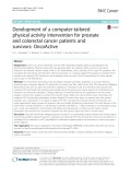 Development of a computer-tailored physical activity intervention for prostate and colorectal cancer patients and survivors: OncoActive