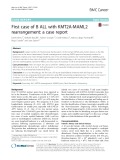 First case of B ALL with KMT2A-MAML2 rearrangement: A case report
