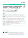 Comprehensive analysis of spread through air spaces in lung adenocarcinoma and squamous cell carcinoma using the 8th edition AJCC/UICC staging system