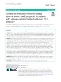 Correlation between immune-related adverse events and prognosis in patients with various cancers treated with anti PD-1 antibody