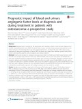 Prognostic impact of blood and urinary angiogenic factor levels at diagnosis and during treatment in patients with osteosarcoma: A prospective study