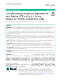 Cost-effectiveness analysis of repeated selfsampling for HPV testing in primary cervical screening: A randomized study