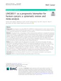 LINC00511 as a prognostic biomarker for human cancers: A systematic review and meta-analysis