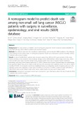 A nomogram model to predict death rate among non-small cell lung cancer (NSCLC) patients with surgery in surveillance, epidemiology, and end results (SEER) database