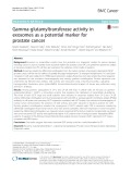 Gamma-glutamyltransferase activity in exosomes as a potential marker for prostate cancer