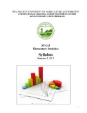 Syllabus: Elementary Statistics