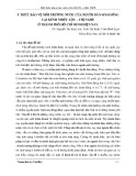 Ý thức bảo vệ môi trường nước của người dân sinh sống tại kênh Nhiêu Lộc – Thị Nghè ở thành phố Hồ Chí Minh hiện nay