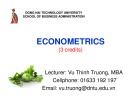 Bài giảng Econometrics: Chương 4 - ThS. Vũ Thịnh Trường