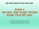 Bài giảng môn Tin học ứng dụng (Phần 3): Chương 5 - Đại học Ngân hàng