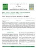 Clean energy in the EAEU in the context of sustainable development: Compliance and prospects
