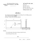 Đề thi kết thúc môn Thực hành hàn TIG cơ bản (Mã đề 01)