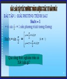 Bài giảng Đại số và Giải tích 11 - Bài 2: Phương trình lượng giác cơ bản nhất (Trường THPT Bán công Lê Hữu Trác)