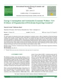 Energy Consumption and Sustainable Economic Welfare