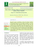 Effect of foliar application of plant growth regulators and nutrients on quality of kinnow mandarin