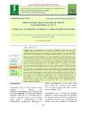 Effect of organic spray on growth and yield of Amaranthus dubius var. Co-1