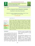 A review on integrated nutrient management in agriculture