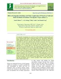 Effect of irrigation schedules and foliar application of potash on yield and yield attributes of summer greengram (Vigna radiata L.)