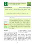 An impact assessment of watershed projects in Tribal districts of Odisha