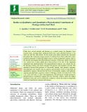 Studies on qualitative and quantitative phytochemical constituents of Moringa oleifera leaf meal
