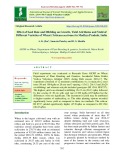 Effect of seed rate and dibbling on growth, yield attributes and yield of different varieties of wheat (Triticum aestivum) in Madhya Pradesh, India
