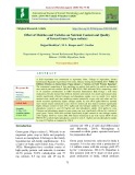 Effect of mulches and varieties on nutrient content and quality of green gram (Vigna radiata)