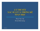 Bài giảng Lý thuyết xác suất và thống kê toán học: Chương 3 - Phan Văn Tân