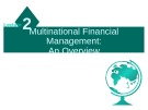 Lecture Multinational financial management: Lecture 2 - Dr. Umara Noreen