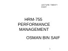 Lecture Performance management: Session 28 - Osman Bin Saif