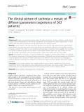 The clinical picture of cachexia: A mosaic of different parameters (experience of 503 patients)