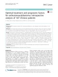 Optimal treatment and prognostic factors for esthesioneuroblastoma: Retrospective analysis of 187 Chinese patients