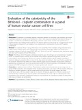 Evaluation of the cytotoxicity of the Bithionol - cisplatin combination in a panel of human ovarian cancer cell lines