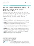 BK-UM in patients with recurrent ovarian cancer or peritoneal cancer: A first-inhuman phase-I study