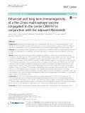 Enhanced and long term immunogenicity of a Her-2/neu multi-epitope vaccine conjugated to the carrier CRM197 in conjunction with the adjuvant Montanide
