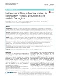 Incidence of solitary pulmonary nodules in Northeastern France: A population-based study in five regions