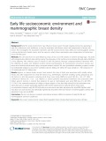 Early life socioeconomic environment and mammographic breast density