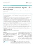 MALAT1 promoted invasiveness of gastric adenocarcinoma